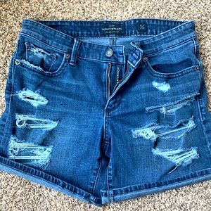 Lucky Brand torn jean shorts